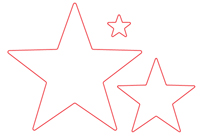 Nested Stars - Digital Cut File