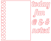 Notebook Card - Digital Cut Files