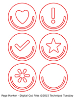 Page Markers - Digital Cut Files