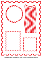 Postage Card - Digital Cut Files