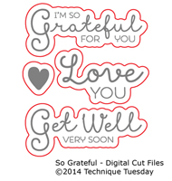 So Grateful - Digital Cut File