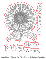 Sunflower - Digital Cut FIles