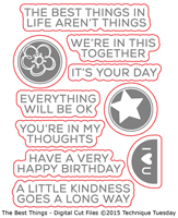 The Best Things - Digital Cut Files
