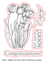 Tulips - Digital Cut Files