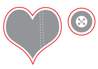 Steel Die - Puffy Hearts Single