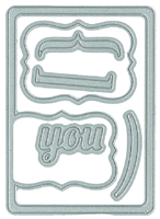 Classic Label Card - DIY Steel Die