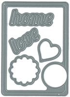 Home Circle Card - DIY Steel Die