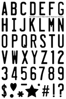 Alphabet License Plate