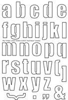 Big Timber Outline Lowercase