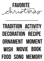 Christmas Fill-Ins by Ali Edwards