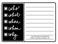 Just The Facts by Ali Edwards