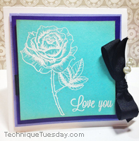 Love You Rose Card