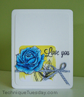 Love You Rose Card