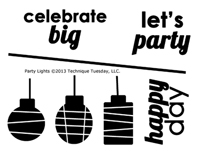Party Lights - Stamp Set