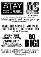 Stay The Course