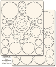Technique Tiles - Scalloped Circles