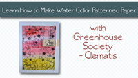 Make Watercolor Paper: Video