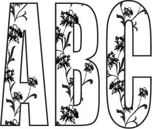 Big Timber Meadow Capital Letters- Tall