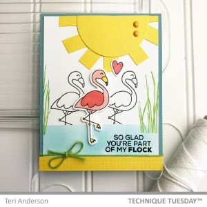 Part Of My Flock Handmade Card