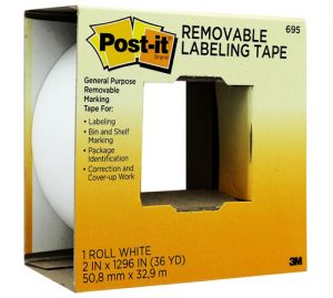 Roll of 2" Wide Post-it Removable Labeling Tape