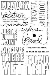 Are We There Yet Stamp Set by Ali Edwards