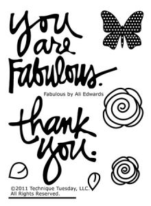 Fabulous Stamp Set by Ali Edwards