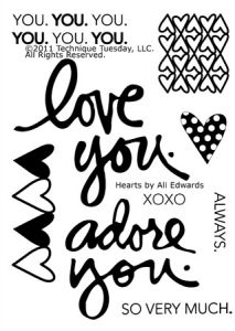 Hearts by Ali Edwards - Clear Stamps
