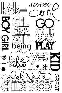Kids Are Cool Stamp Set by Ali Edwards