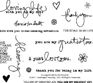 Loving Words Stamp Set by Ali Edwards