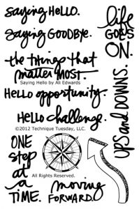 Saying Hello Stamp Set by Ali Edwards