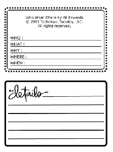 Who What Where Stamp Set by Ali Edwards