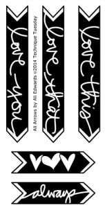 Ali Arrows Stamp Set by Ali Edwards