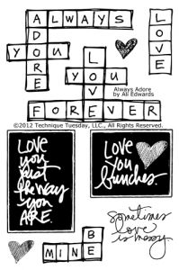 Always Adore Stamp Set by Ali Edwards