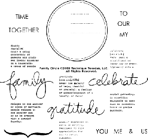 The Family Circle Stamp Set by Ali Edwards