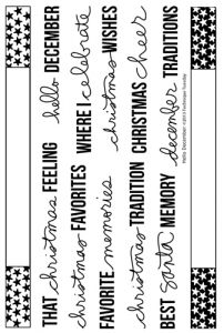 Hello December Stamp Set by Ali Edwards