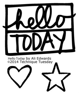 Hello Today Stamp Set by Ali Edwards