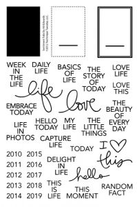 Sentiment Tabs Clear Stamps by Ali Edwards