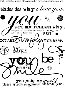 Simply You Stamp Set by Ali Edwards