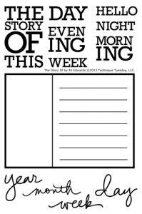 The Story - Journaling Stamp Set by Ali Edwards