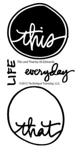 This and That Clear Stamp Set by Ali Edwards