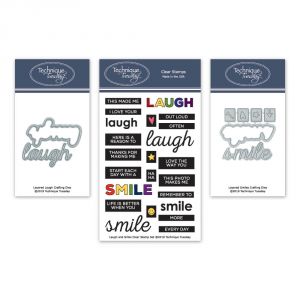 Laugh and Smile Stamp Set and Layered Smile Crafting Dies and Layered Laugh Crafting Dies Bundle
