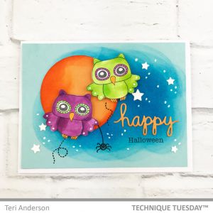 Happy Halloween Owls Handmade Card