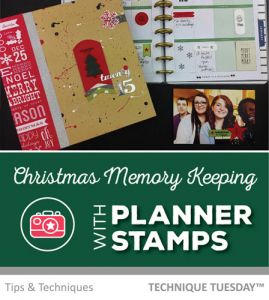Christmas Planner Stamps - Techniques Video