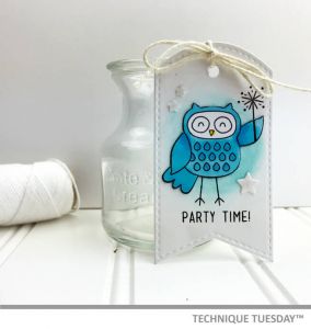 Party Time Owl Gift Tag