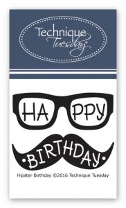 Hipster Birthday Stamp Set