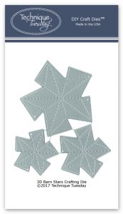 3D Barn Stars Crafting Dies