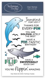 Drew & Darcy the Dolphins Stamp Set