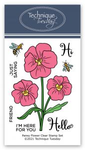Pansy Flower Stamp Set