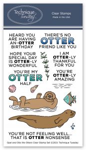 Opal and Otis the Otters Clear Stamps