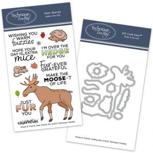 Moose & Friends Clear Stamps with Matching Dies